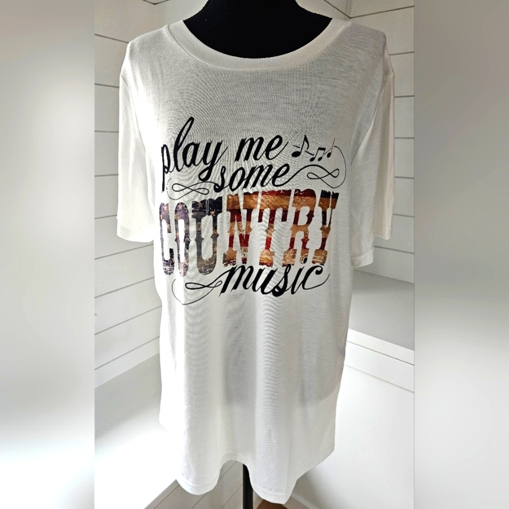Super Soft Casual Graphic Tee Shirt - Picture 1 of 5